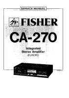 Fisher CA-270 - Service Manual